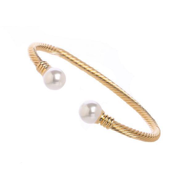 Enchant Pearl and Rope Detail Cuff