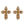 Load image into Gallery viewer, Large Champagne Cross Charm - Single
