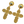 Load image into Gallery viewer, Yellow Cross Earrings
