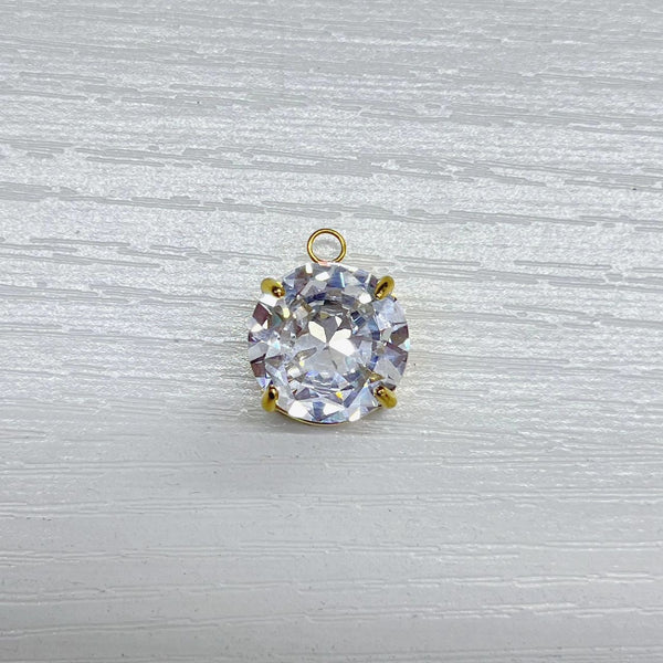 Round Crystal Charm