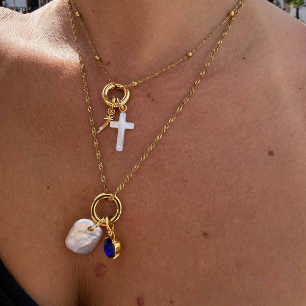 Lucia Cross Charm - Pair - PRE ORDER