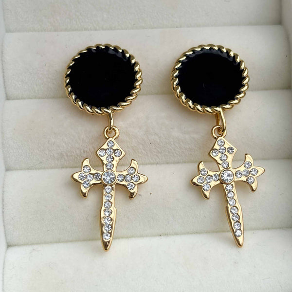 Enchant Aurelia Black Stud Earrings