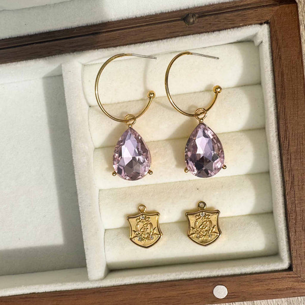 Enchant Small Light Pink Hoops