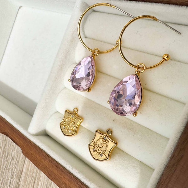 Enchant Small Light Pink Hoops