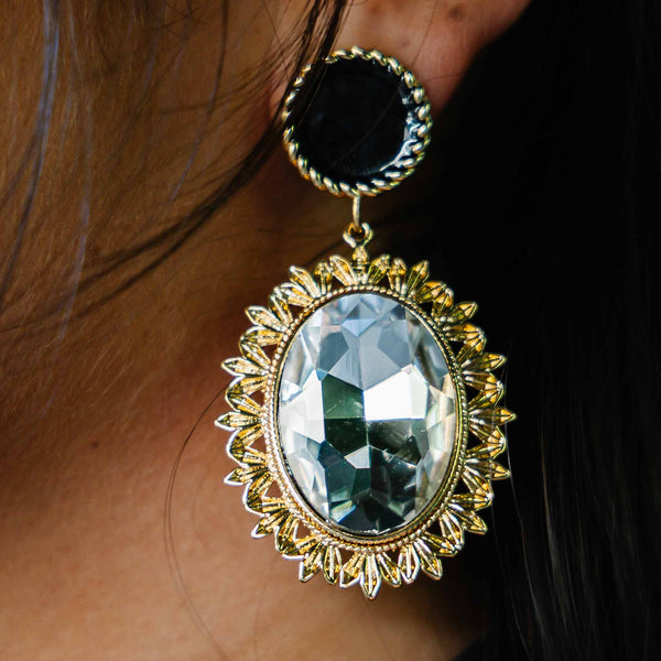 Enchant Soleia Black Stud Earrings