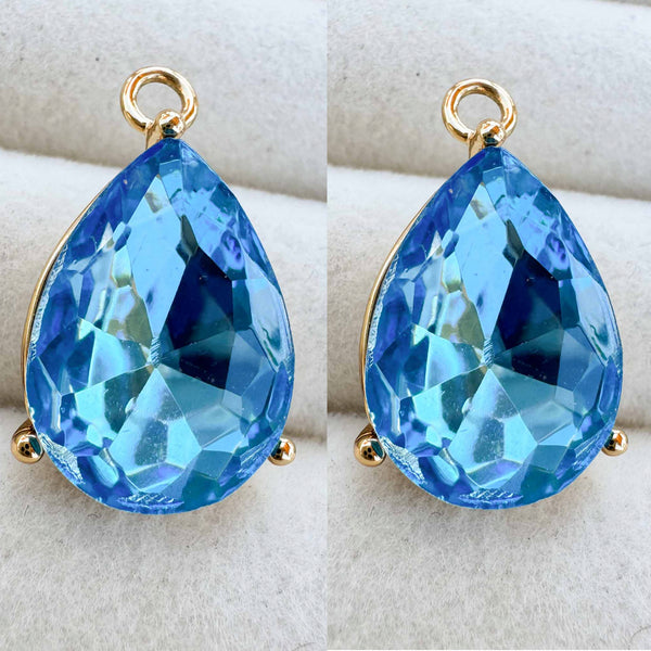 Enchant Topaz Pear Crystal Charm