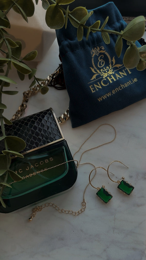 Enchant Gold Plated Emerald Charm