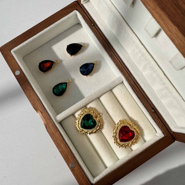 Enchant Amora Emerald Green Heart Charm