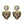 Load image into Gallery viewer, Enchant Gold Plated Multi Colour Crystal Heart Charm
