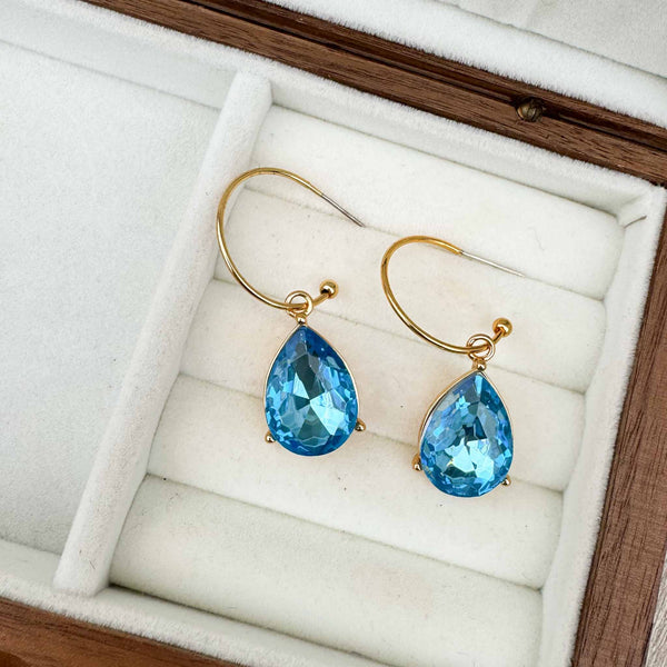 Enchant Topaz Pear Crystal Charm