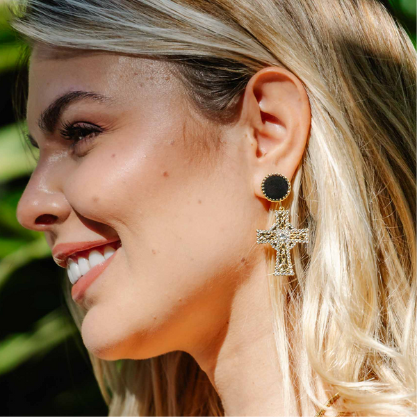 Enchant Éirella Black Stud Earrings