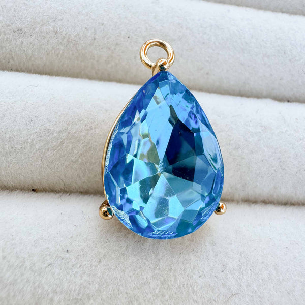 Enchant Topaz Pear Crystal Charm