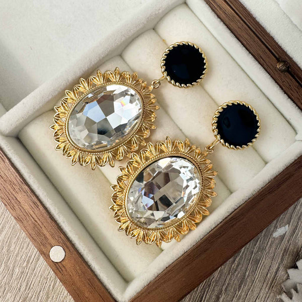 Enchant Soleia Black Stud Earrings