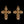 Load image into Gallery viewer, Small Champagne Cross Charm - Single
