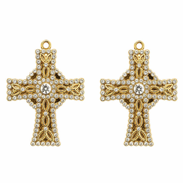 Eirella Cross Charm - Pair