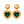 Load image into Gallery viewer, Gold and Emerald Green Heart Earrings
