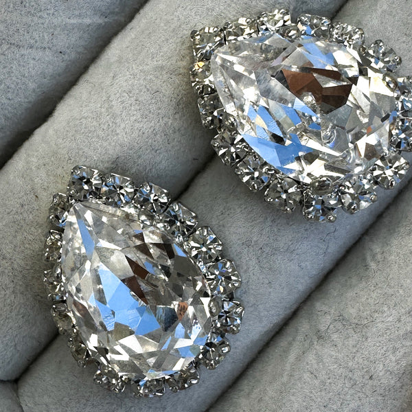 Enchant Pear Crystal Stud Earrings