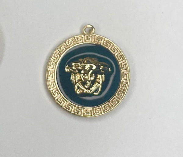 Enchant Gold Plated Medusa Coin Charm