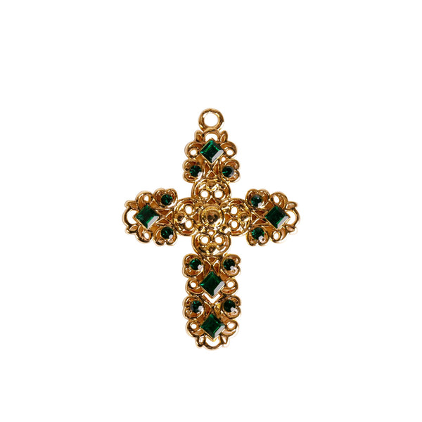 Enchant Gold Plated Large Cross Pendant/Charm