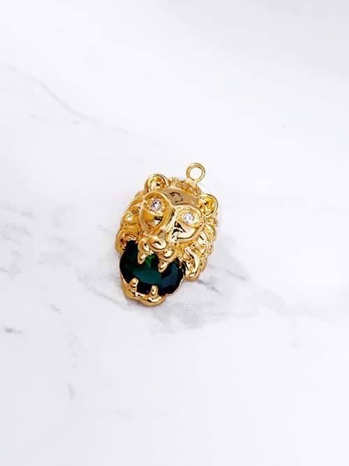 Enchant Gold Plated Lion Head Charm