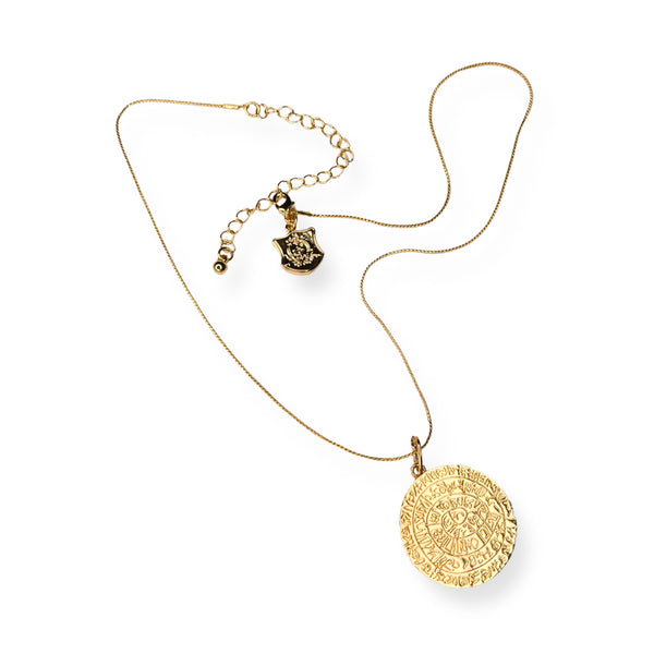 Enchant Gold Plated Greek Coin Charm