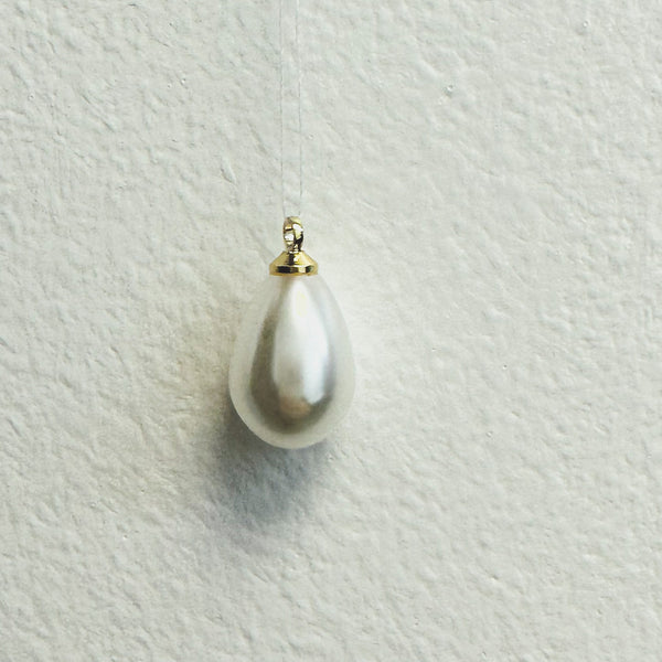 Enchant Gold Plated Pearl Drop Charm