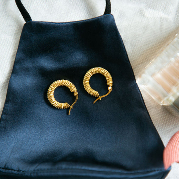 Enchant Gold Plated Snake Hoops