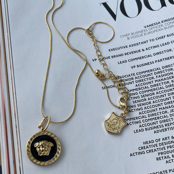 Enchant Gold Plated Medusa Coin Charm