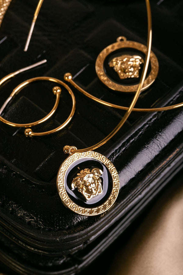 Enchant Gold Plated Medusa Coin Charm